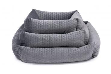 Preview: Kuschelplatz Velvet - grau
